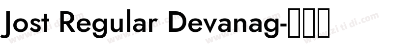 Jost Regular Devanag字体转换